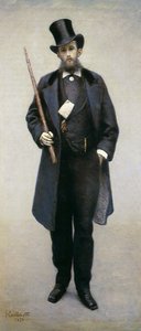 Portrait of Paul Hugot by Gustave Caillebotte